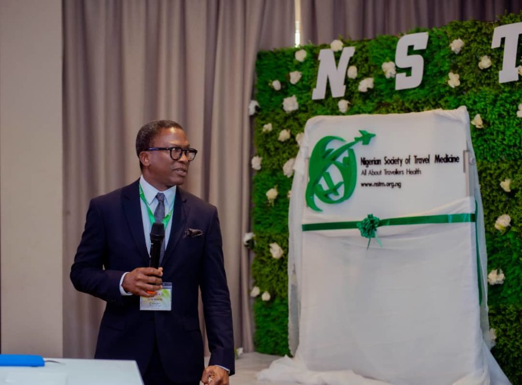 The NSTM Chairman unveiling the NSTM Logo at the Official Launch