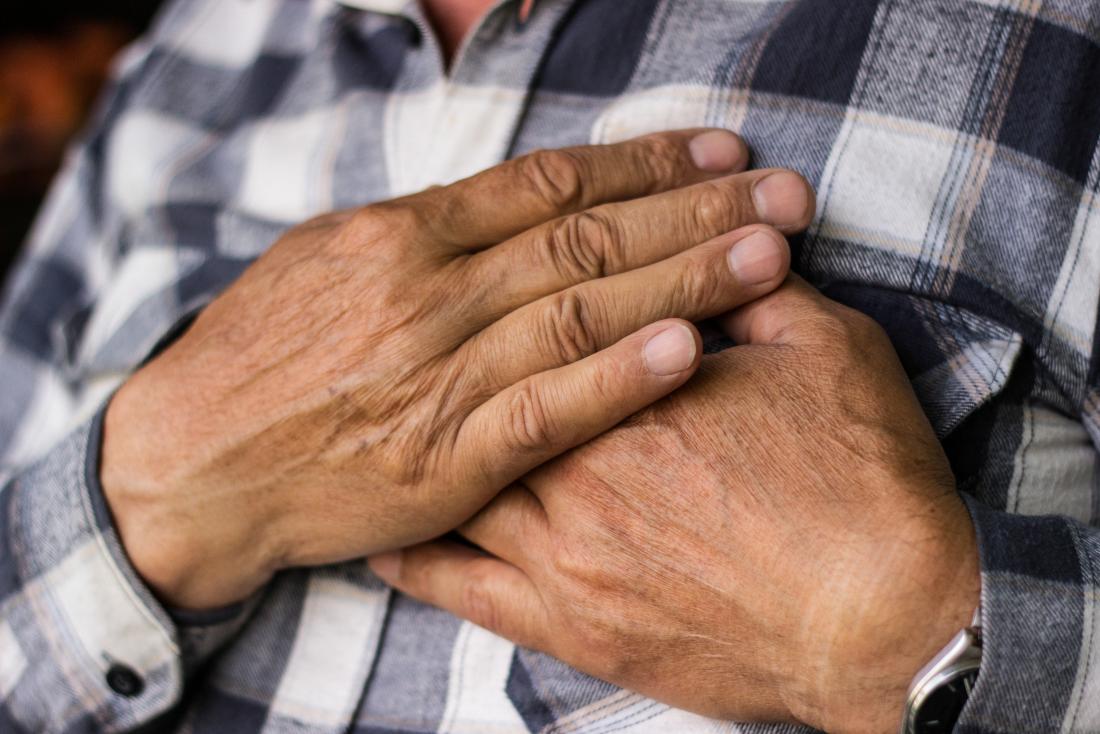 Man suffering a a heart condition