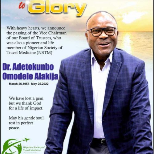 Funeral Announcement Image of Dr Alakija