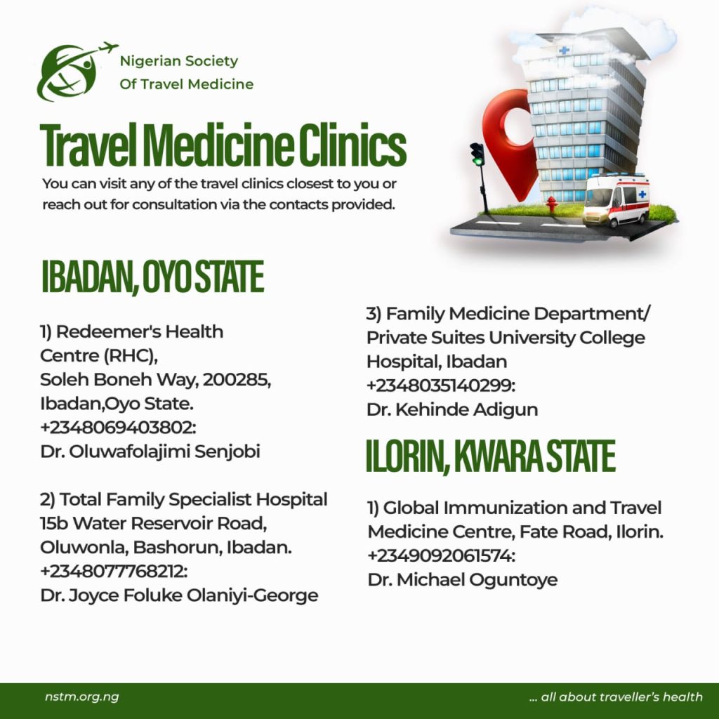 Travel Medicine Clinics in Oyo and Kwara 